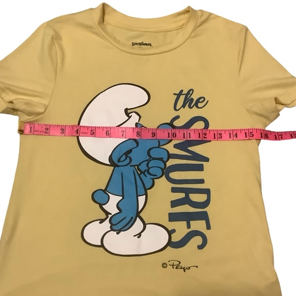 THE SMURFS T-SHIRT & SHORTS PAJAMA SET/ Size S - Picture 6 of 10